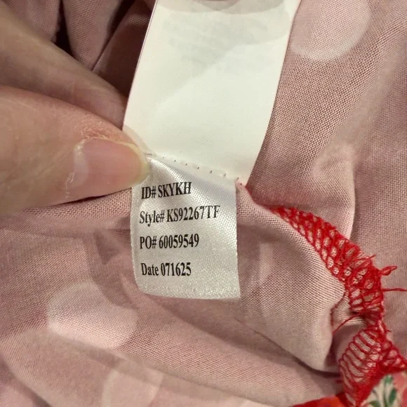 Kate Spade Red Polka Dot Pajama Top - Picture 6 of 7